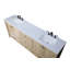 Meuble-lavabo double 84 po en bois de manguier 84 po