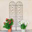 Paquet de 2 treillis de jardin en métal antirouille pour plantes grimpantes-316645202