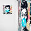 Audrey Hepburn Blue Bubble Gum - Rideau moderne - Velours obscurcissant - 1 panneau-107826445