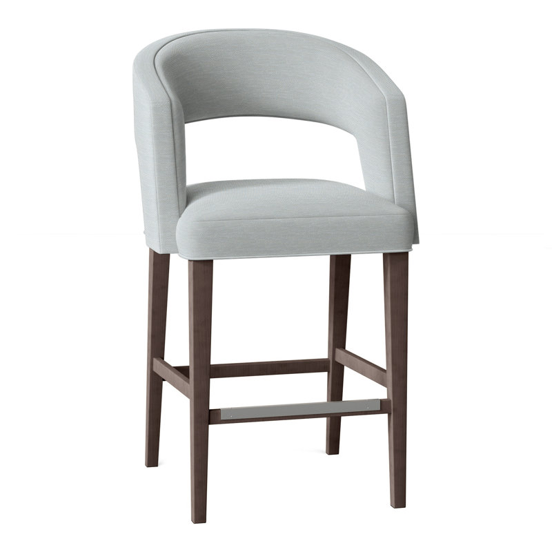 Tabouret 30 "Bryant, Perigold Tres Chic bleu glacier, Tabac