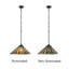 Chloe Lighting Firman Tiffany-style 1-light Mission Ceiling Pendant 12" Shade