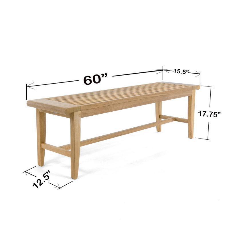Outdoor Teak Bench