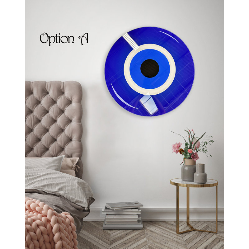 Evil Eye - Art audacieux sans cadre, H 38 po x l 38 po x P 0,75 po
