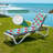 Peenoke Outdoor Indoor 3'' Lounge Patio Cushion Seamless Cherry Red Fruits Green Leaves Blue Water-Resistant Chaise Lounge Cushion for Chair Patio Furniture Seat Cushion
