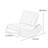 Stylish striped solid wood rocking chair