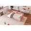 Lit de jour simple rembourré avec 4 pieds de soutien, Rubine (ancien SKU: N709P266225H, ETA: 4/9)