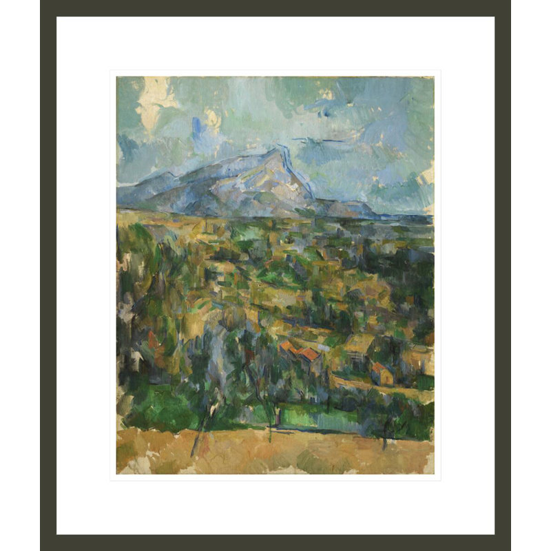 «Mont Sainte-Victoire» par Paul Cézanne, impression giclée encadrée, H 20,75 po x l 17,75 po