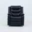 Black Genuine Leather Electric Recliner Chair With Lift Assist & Adjustable Recline Angles – Wired Remote, Dual Cup Holders (home Theater/gaming Sofa)
