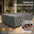 Goodman Water Resistant Patio Dining Set Cover – Heavy Duty, Durable Outdoor Furniture Cover with Click-Close Straps, Adjustable Elastic Hem, and Air Vents-2077975189-2077975190