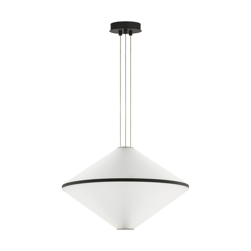 Bicono 1 - Light LED Pendant, 17.3" H x 22" W x 22" D