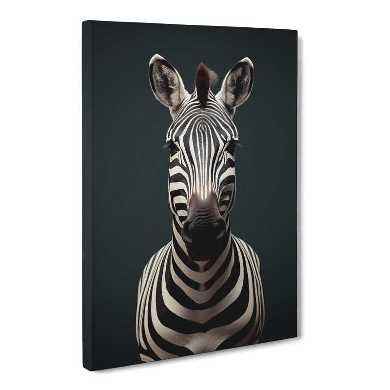 Zebra Minimalism No.3 - Wrapped Canvas, 76cm H x 50cm W x 3cm D