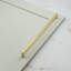 Satin Brass Slim Squared D-Bar Handles -122026798
