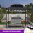 Aluminum Hardtop Grill Gazebo with Lighted-118589167-111480740
