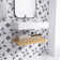 29.53 In. W X 18.11 In. D X 8.15 In. H Single Sink Wall-Mounted Bath Vanity In Natural Wood With White Acrylic