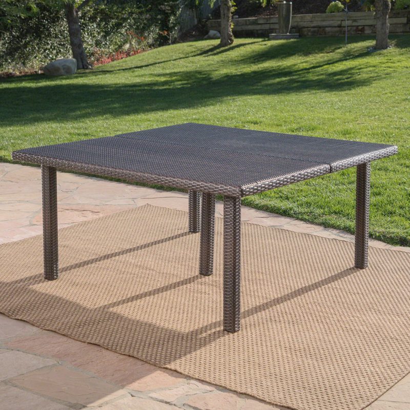 Table de salle à manger 64 ", Brun multi