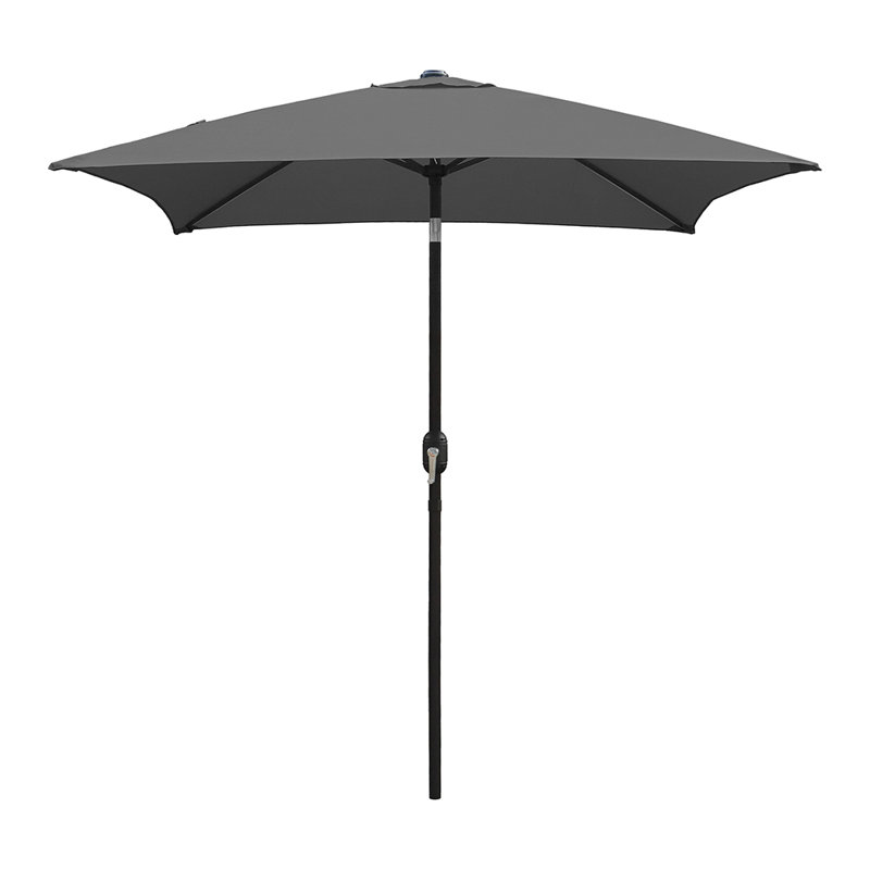Parasol de marché carré 6,5 pi Tempo, Gris