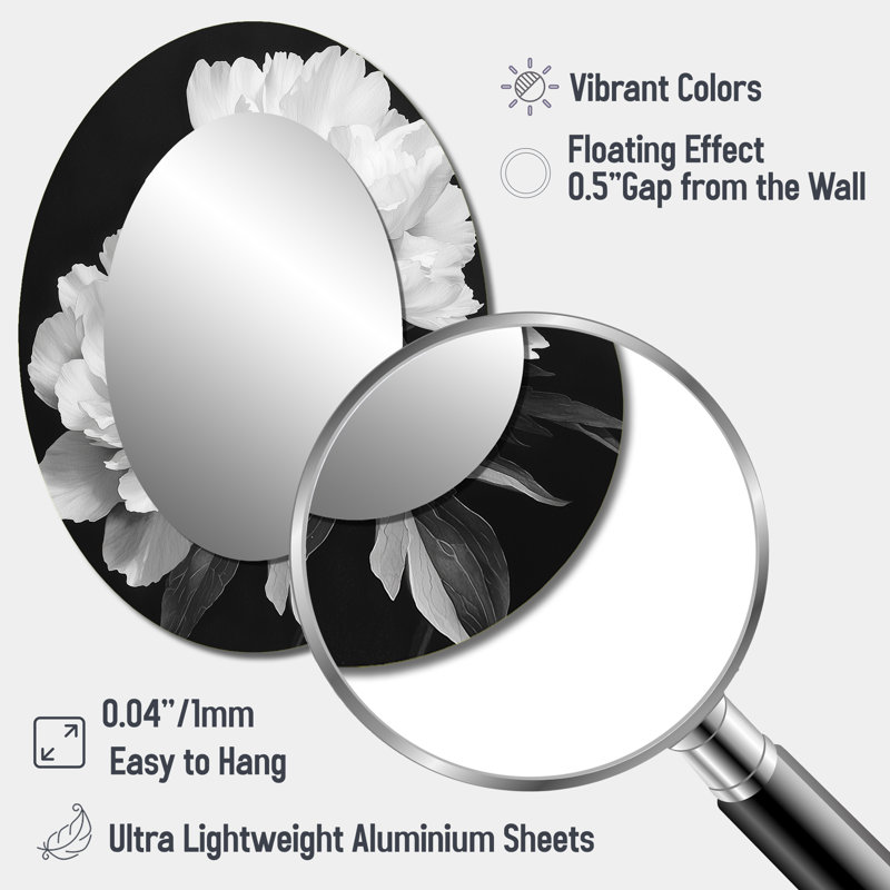 Miroir mural Monocrhome, 40 po x 30 po