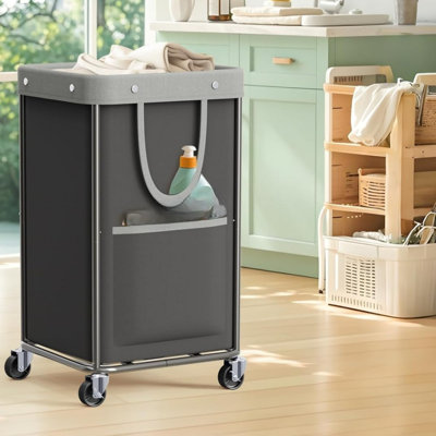 Removable Washing Baskets& 2 Side Bags, Waterproof Oxford Fabric Laundry Bag for Laundry