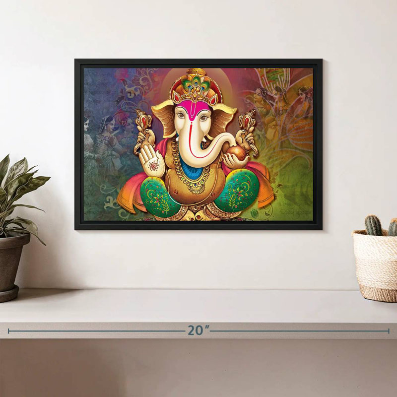 Adella Hindu Deity Ganesh, 9" H x 13" W
