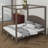 CaNopy Platform Bed with Headboard and Support Legs-235089449-235089457