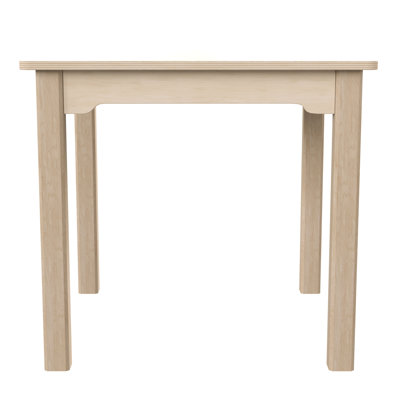 Bright Beginnings Commercial Grade Square Wooden Preschool Classroom Activity Table