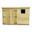 10 ft. W x 5 ft. D Solid Wood Garden Shed