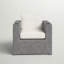 Fauteuil club Aviara - gris