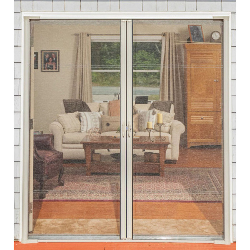 Brisa 72'' Aluminum Screen Doors, 81" H x 72" W x 2" D, White