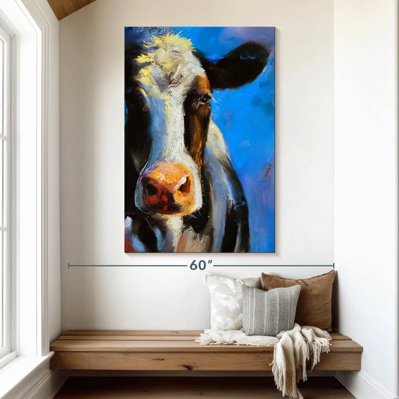Visage de vache Brampt, H 51 po x l 34 po