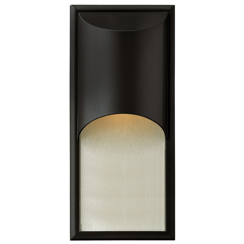 Cascade Outdoor Flush Mount, Satin Black, MED