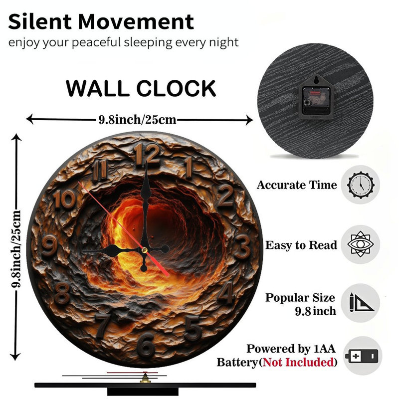 Horloge murale Vortex