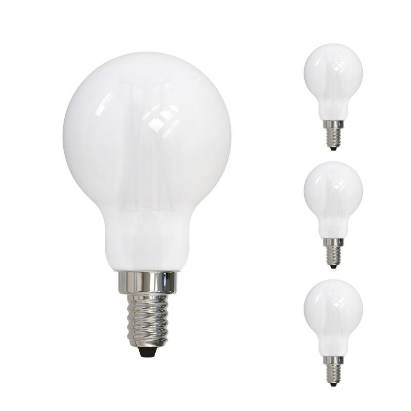 Ampoule A15 4 W à intensité variable avec finition en verre laiteux et base candélabre (E12)