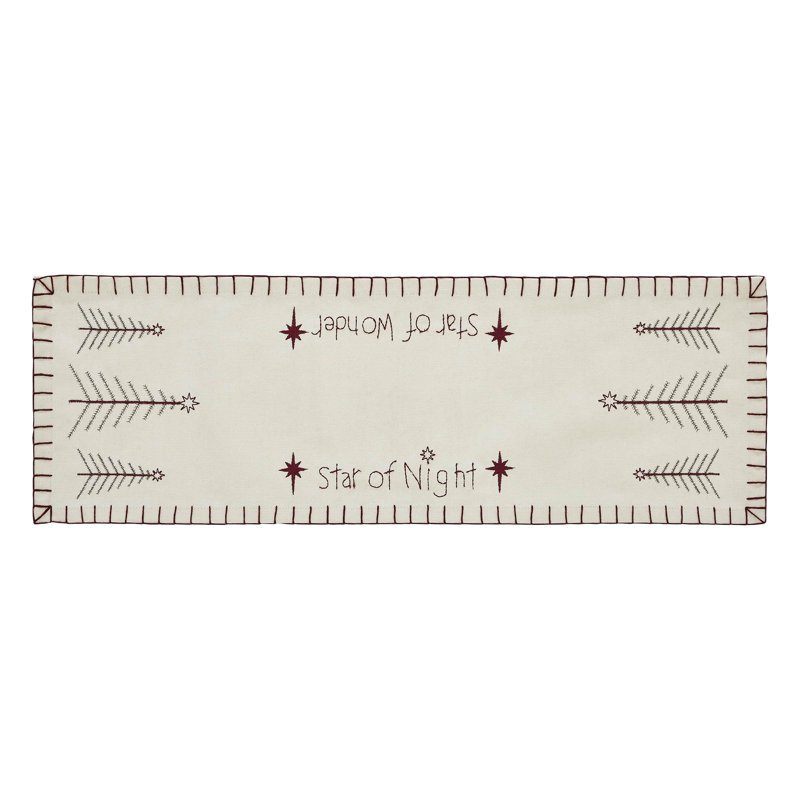 Jaaden Rectangle Christmas Table Runner, 24" x 8"