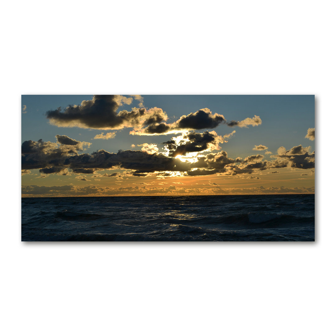 Sonnenuntergang am Meer - Ungerahmte Kunstdrucke auf Leinwand