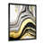 Impression noire sur toile encadrée sélectionné