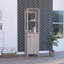 Armoire à linge simple avec quatre tablettes et porte arctique-872765871