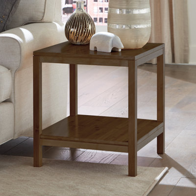 Hugoton Solid Bamboo End Table