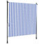 Store extérieur vidaXL bleu et blanc-98912589-113007652