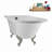 62" Streamline Clawfoot Tub,Tray,Drain, Clawfeet-101628981-102218225