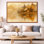 «Lakeside Landscape», art mural chalet de montagne, Jamir
