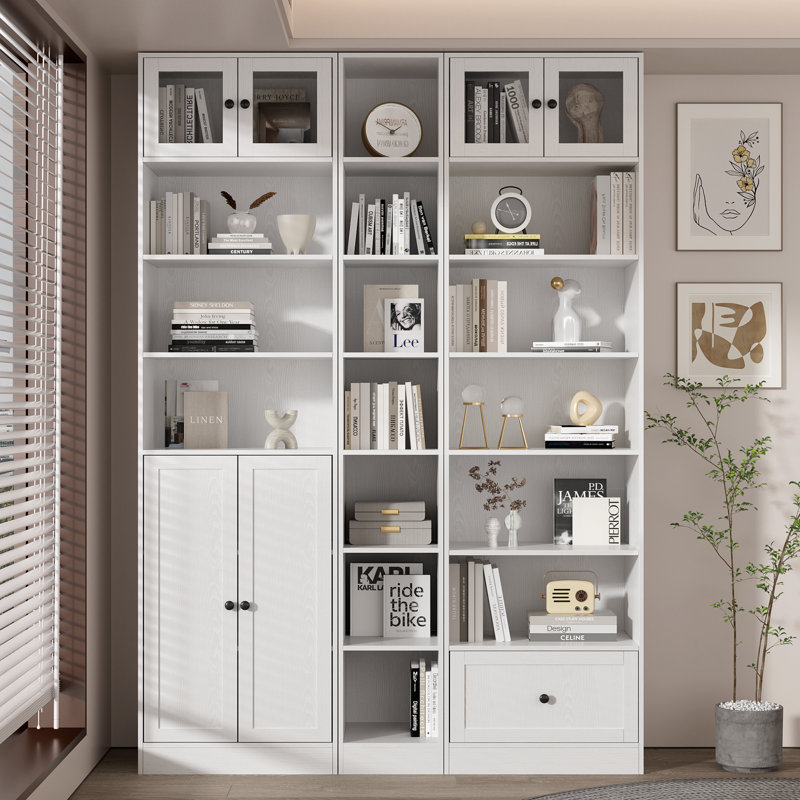 85.8'' H X 59.6'' W Kitchen Pantry With Bookcases