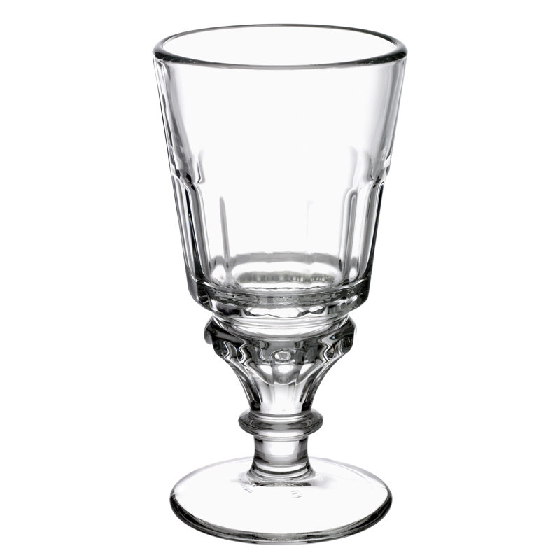 Clear Ribbed Glass 10.5oz Cocktail Goblet Set of 6