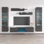 Meuble audio-vidéo mural flottant 100 "avec éclairage 16 couleurs DEL, finition brillante Entertainment-1361260143