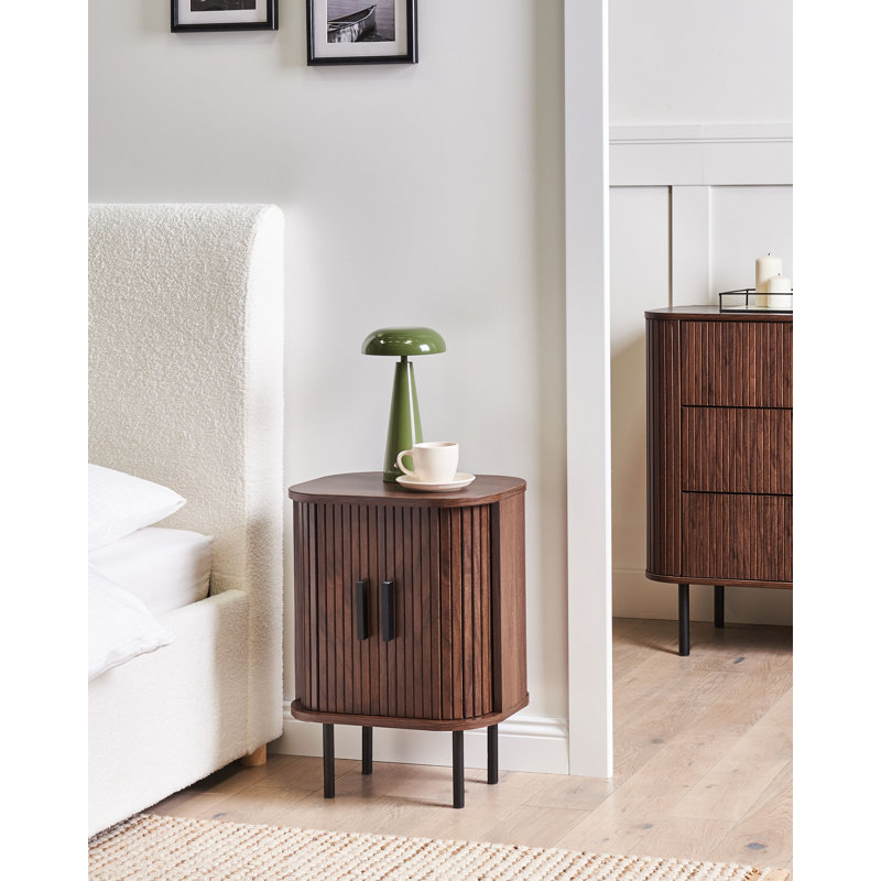 Annewil 40cm W Solid + Manufactured Wood Bedside Table