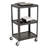 Laptop Caddy Utility Cart with 3 Shelves and Casters