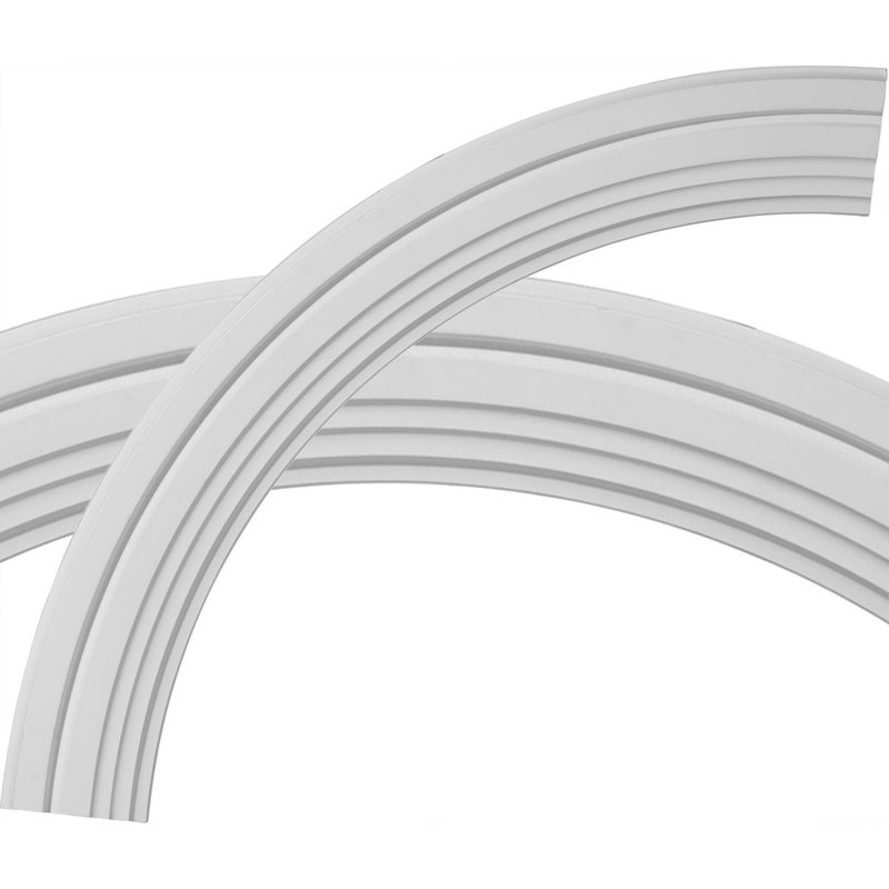 40 1/2"OD x 33 1/4"ID x 3 5/8"W x 1 1/8"P Devon Ceiling Ring Kit, Single (1/4 of a Complete Circle)