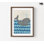 Illustration d'une baleine, impression de mer profonde encadrée, impression d'affiche décor de plage, art animalier mignon, impression d'art de mer, impression d'affiche de vagues, art mural encadré