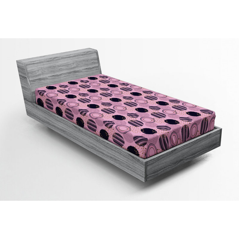 Microfiber Geometric Fitted Sheet, Twin XL Fitted Sheet