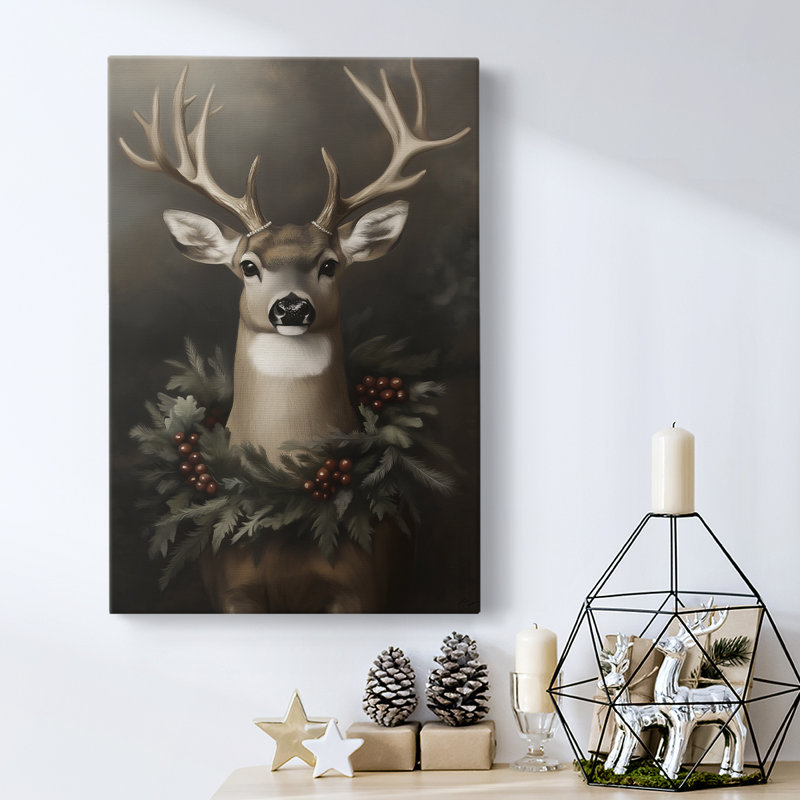 Art des Fêtes de Noël - Toile tendue avec châssis - Série 2-CDXLI, H 27 po x l 18 po