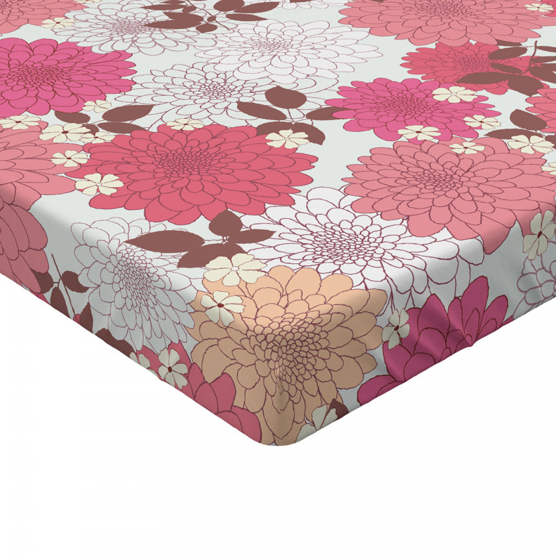 Microfiber Floral Fitted Sheet, Twin XL Fitted Sheet